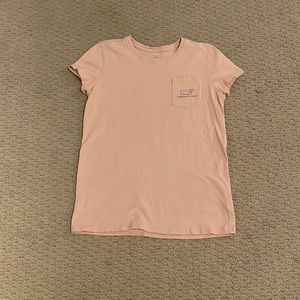 Pink and blue vineyard vines kids tee
